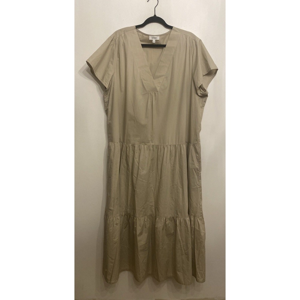 Haven Well Within  Beige Tiered Maxi Dress
